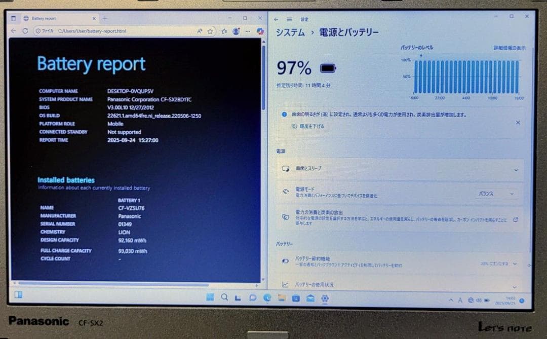 Panasonic Let’s note i7 メモリ16GB SSD512GB