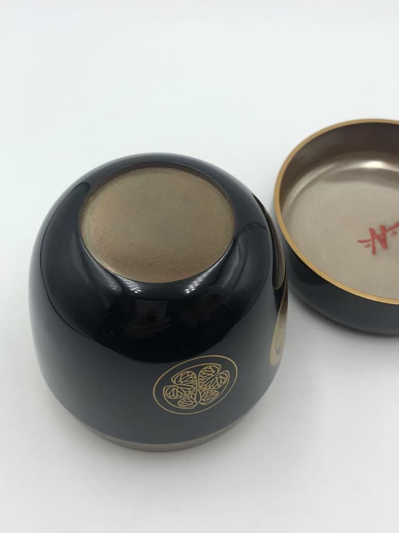 徳川家紋　葵紋　棗　共箱　茶道具