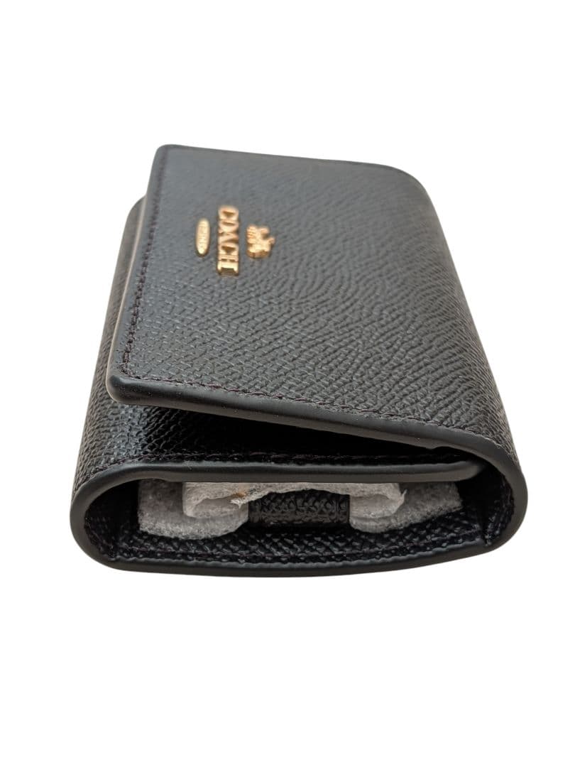 【新品】正規品 COACH ファイブリング キーケース ブラック F76741
