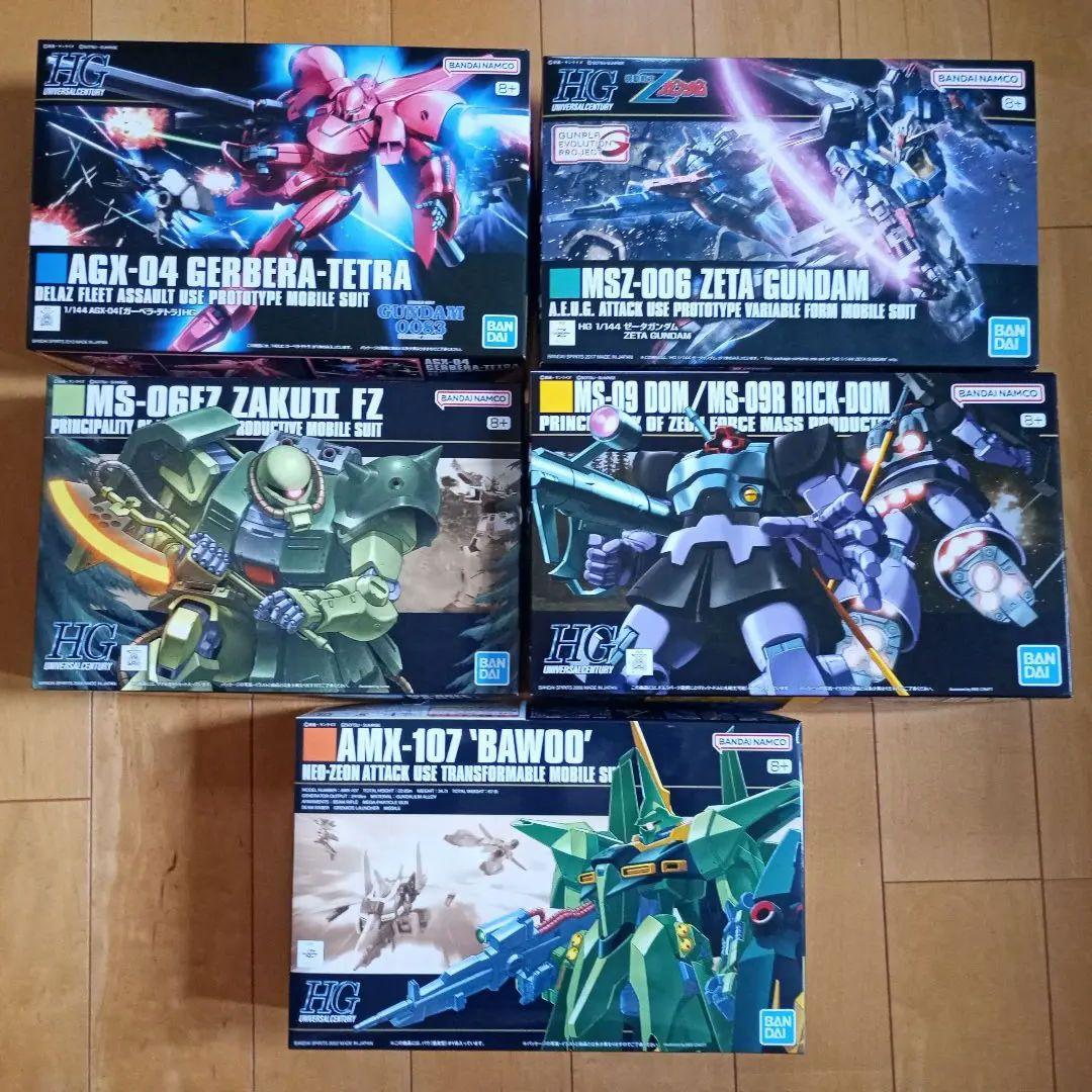 の*ら様 ガンプラまとめ売り（HGUC5点セット BAWOO 他）