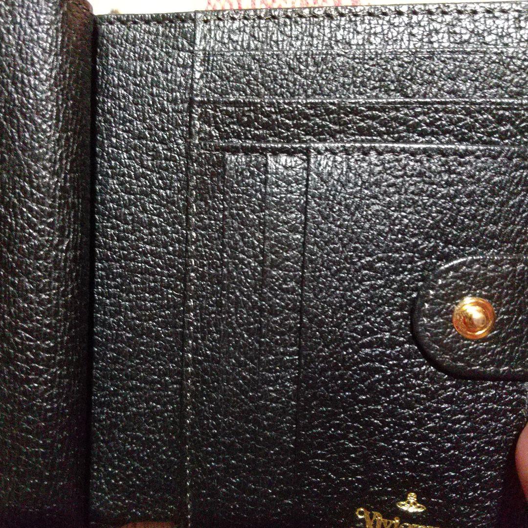 【美品】ヴィヴィアンウエストウッド　財布　3つ折財布　オーブ　ブラック　レザー