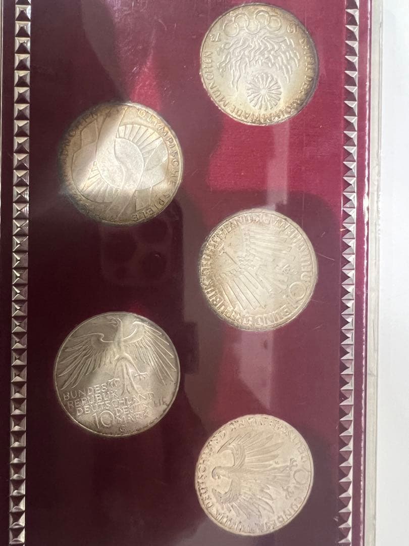 ミュンヘンオリンピック銀貨5枚セット