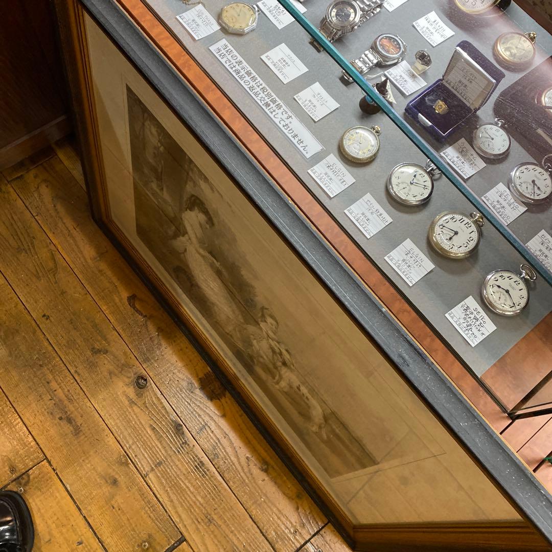 犬と親子/TWO GOOD FRIENDS 額入り　リトグラフ