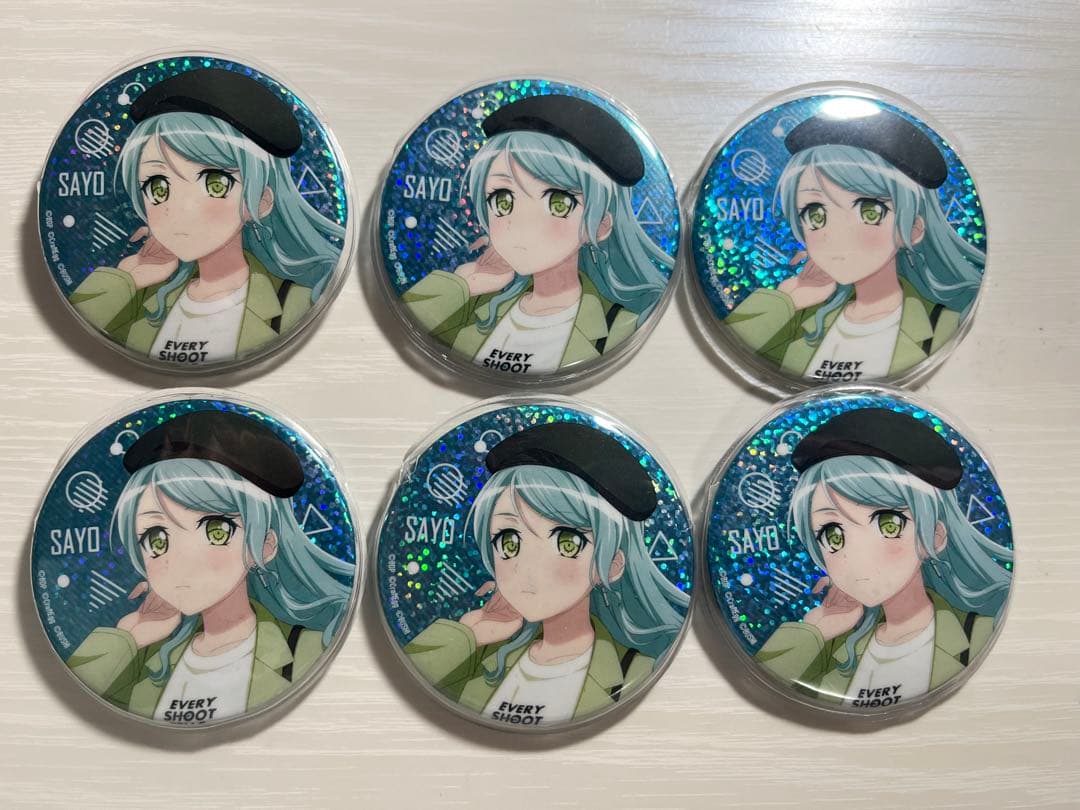 バンドリ Roselia 氷川紗夜 WEGO 缶バッジ ホロ 6個