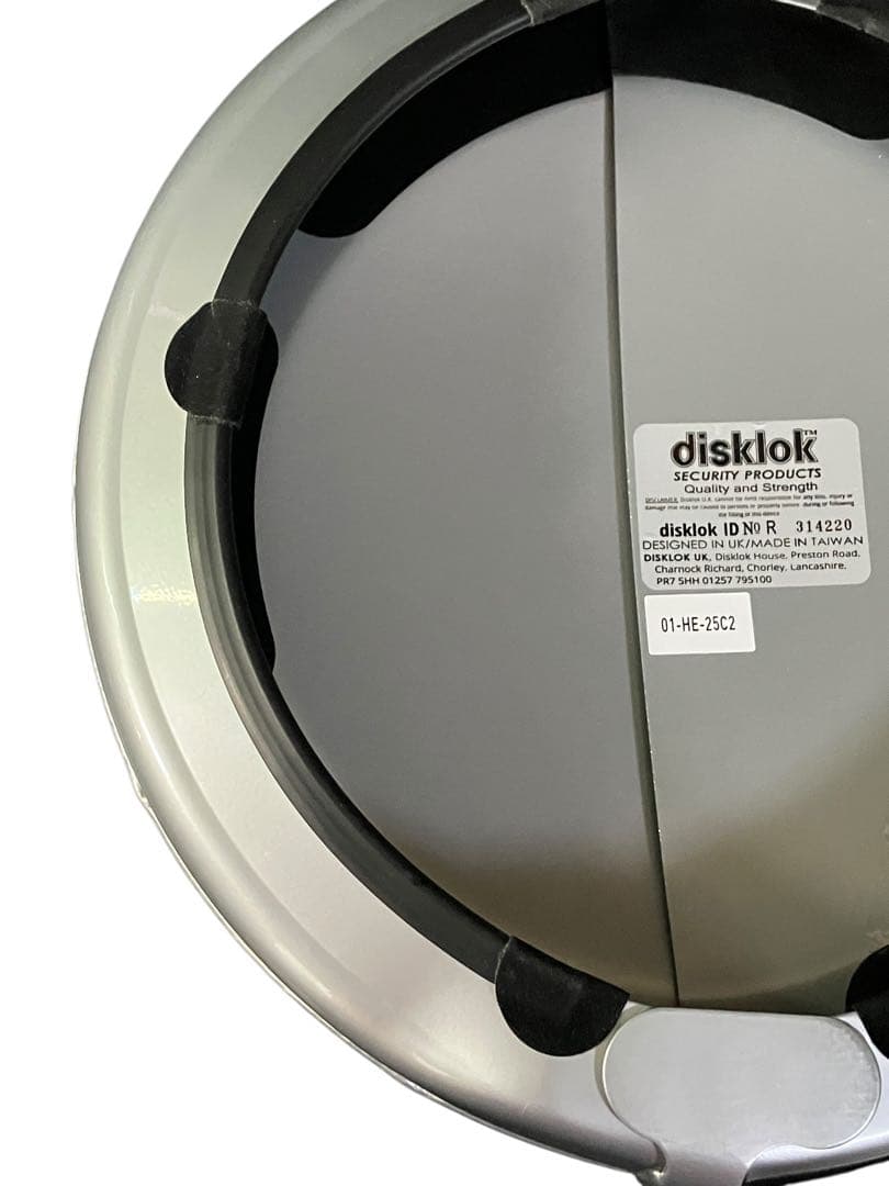 【外箱に破れあり】未使用品 英国純正品 disklok Sサイズ ハンドルロック