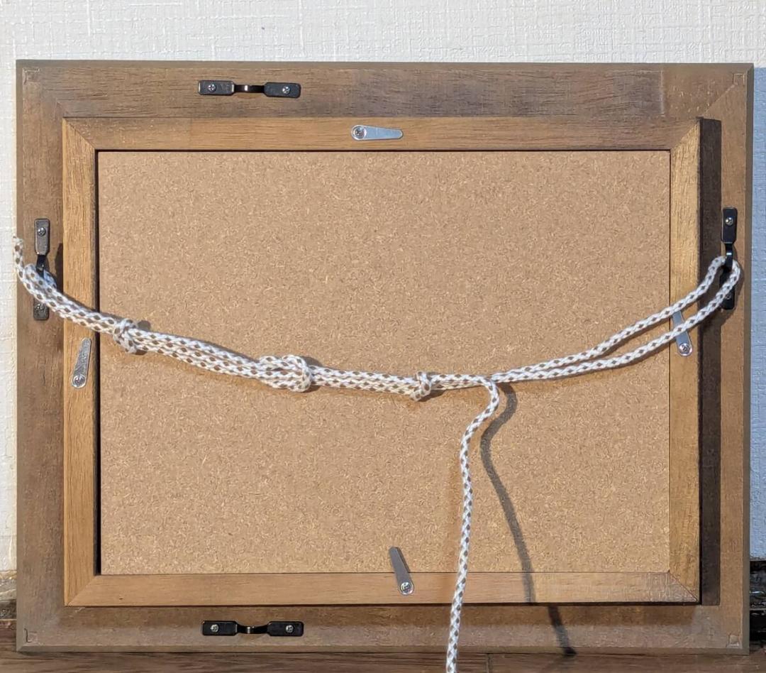 【真作】絵画　山下朝弘　油彩SM　田舎家　農村風景　写実風景　里山風景　X101