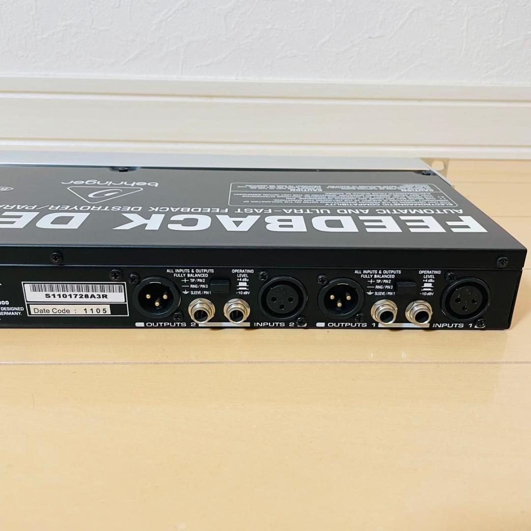 【美品】BEHRINGER FBQ1000 フィードバックサプレッサー
