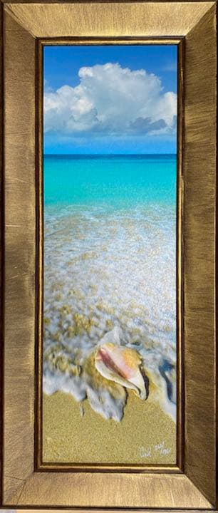 砂浜の絵 (アメリカで購入)