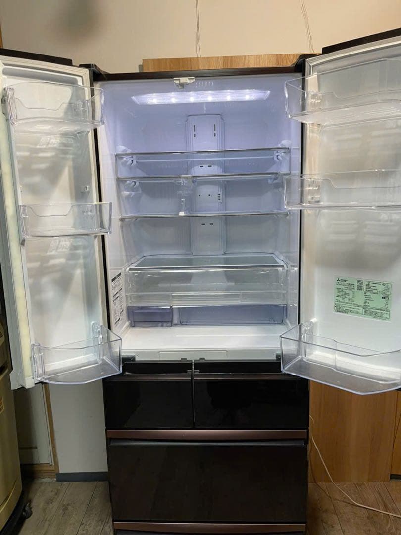 三菱 冷凍冷蔵庫 470L MR-WX47A-BR1 2017年製 6ドア