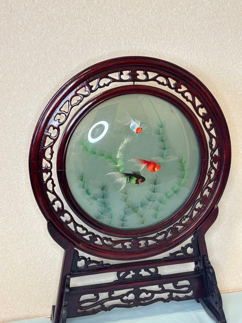 蘇州伝統工芸両面刺繍衝立