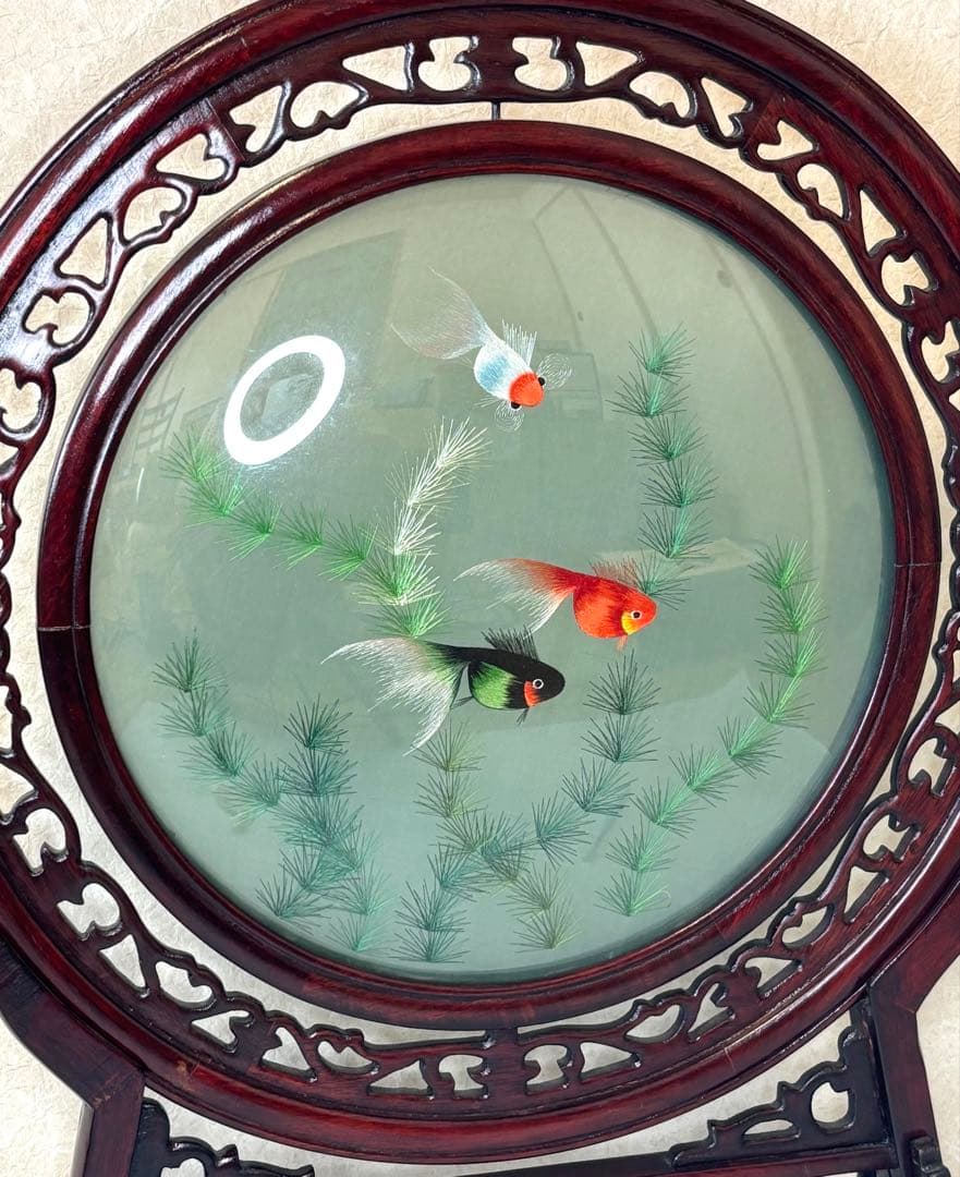 蘇州伝統工芸両面刺繍衝立