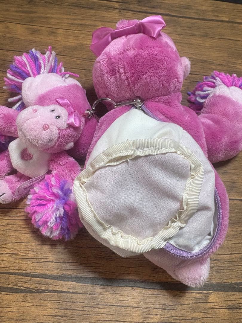 ちょこ ニキ NICI ピンク ゴリラ　筆箱　ペンケース & キーホルダー