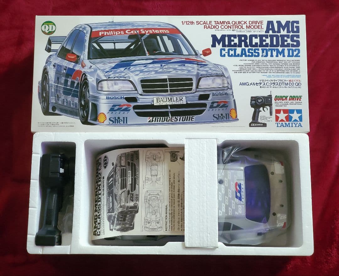 【1995年当時物】タミヤ☆1/12『AMGメルセデスCクラスDTM・D2QD』