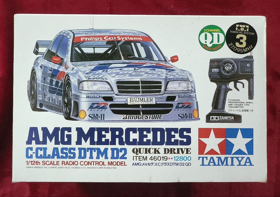 【1995年当時物】タミヤ☆1/12『AMGメルセデスCクラスDTM・D2QD』