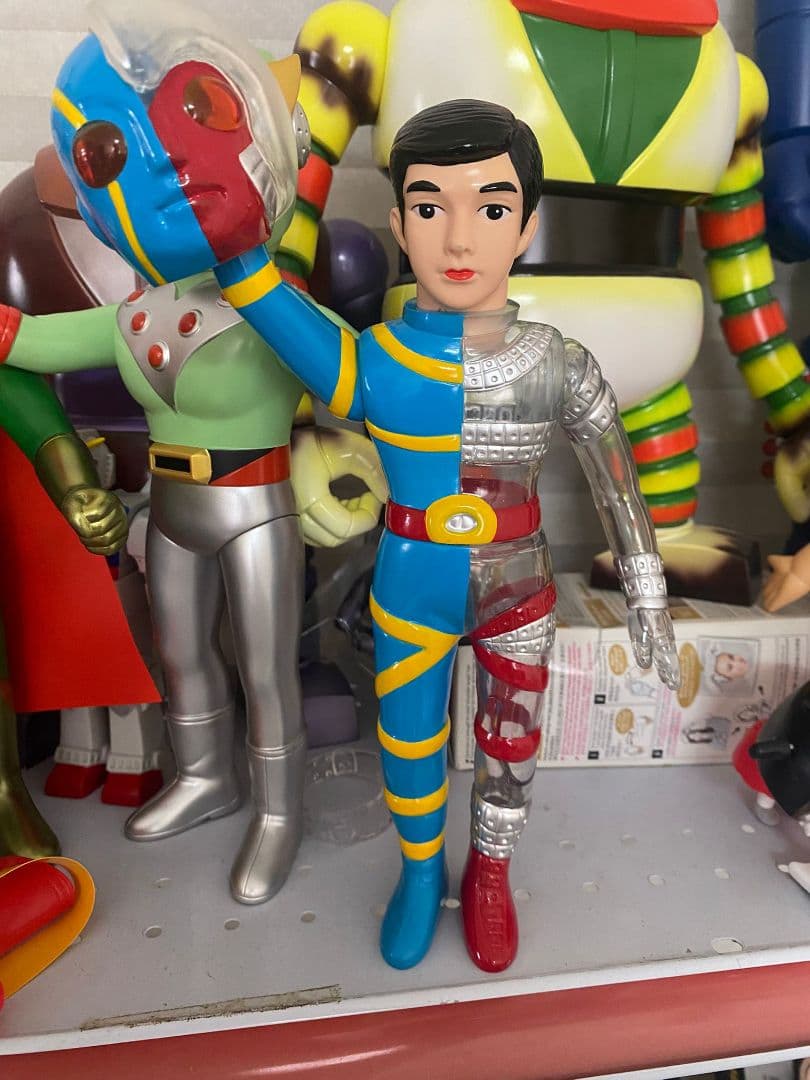 在庫最後 人造人間・キカイダー ソフビ人形 25cm 透明版