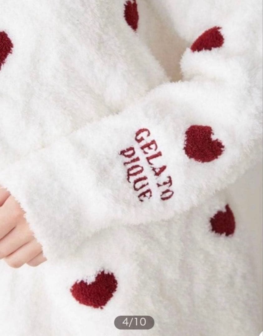 gelato pique ジェラートピケ ハートアラン 上下セット【未使用】