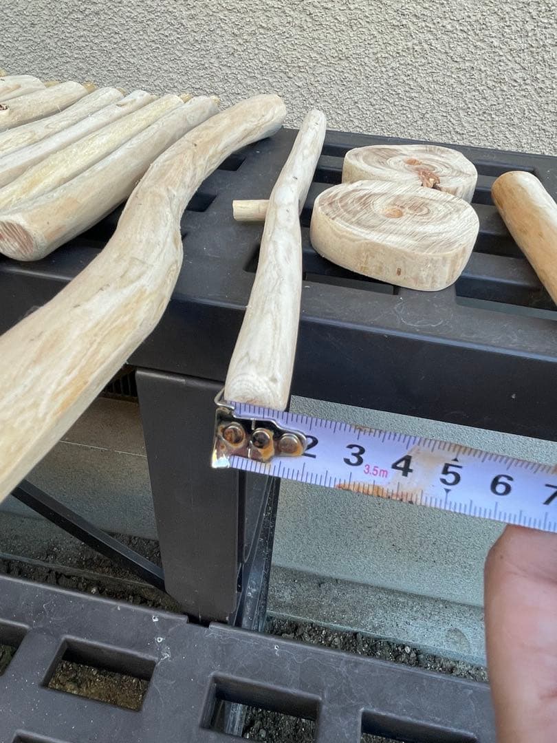 国産ヒノキ　鳥用止まり木　スタンド　アスレチック　約113センチ