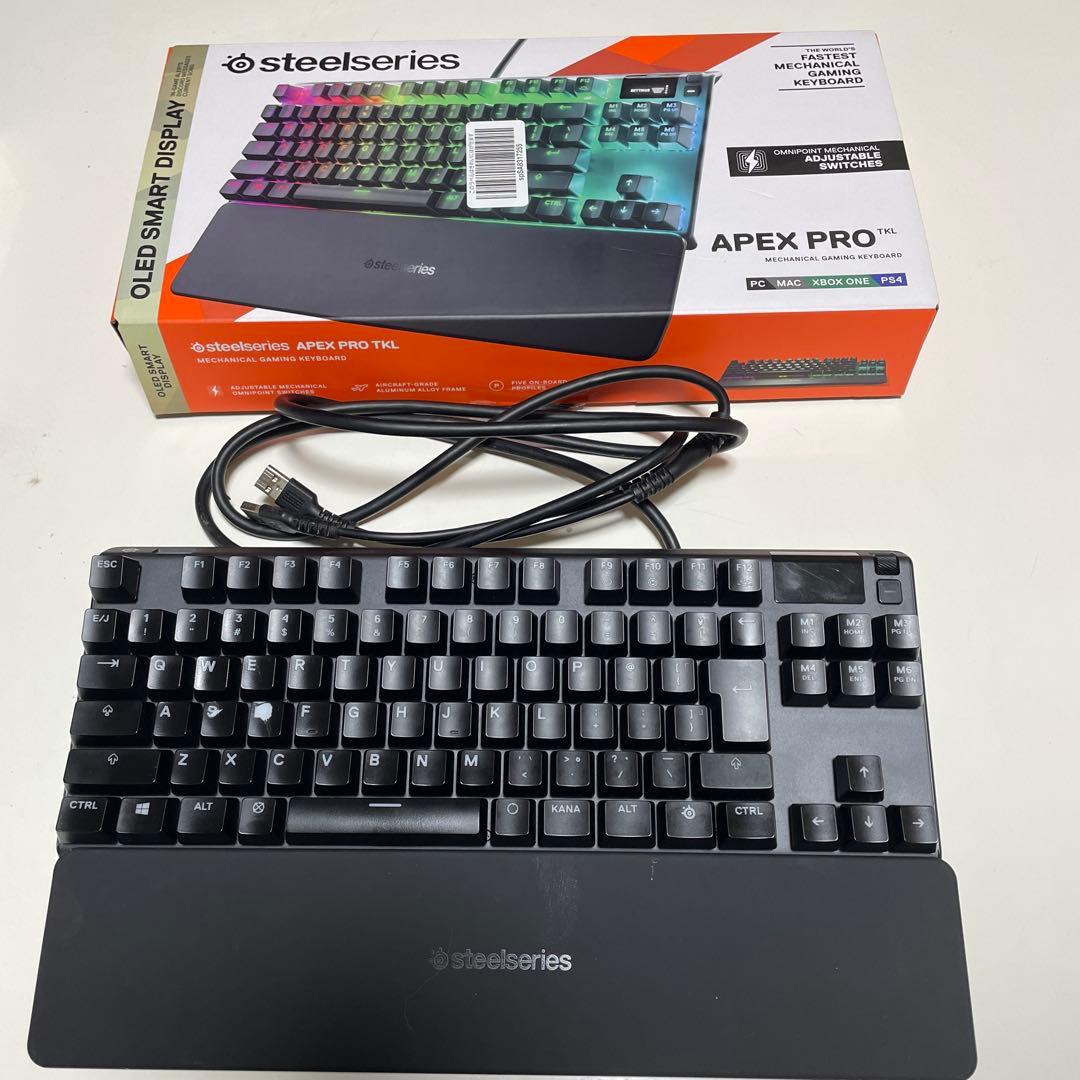SteelSeries Apex Pro TKL 箱あり リストレスト付