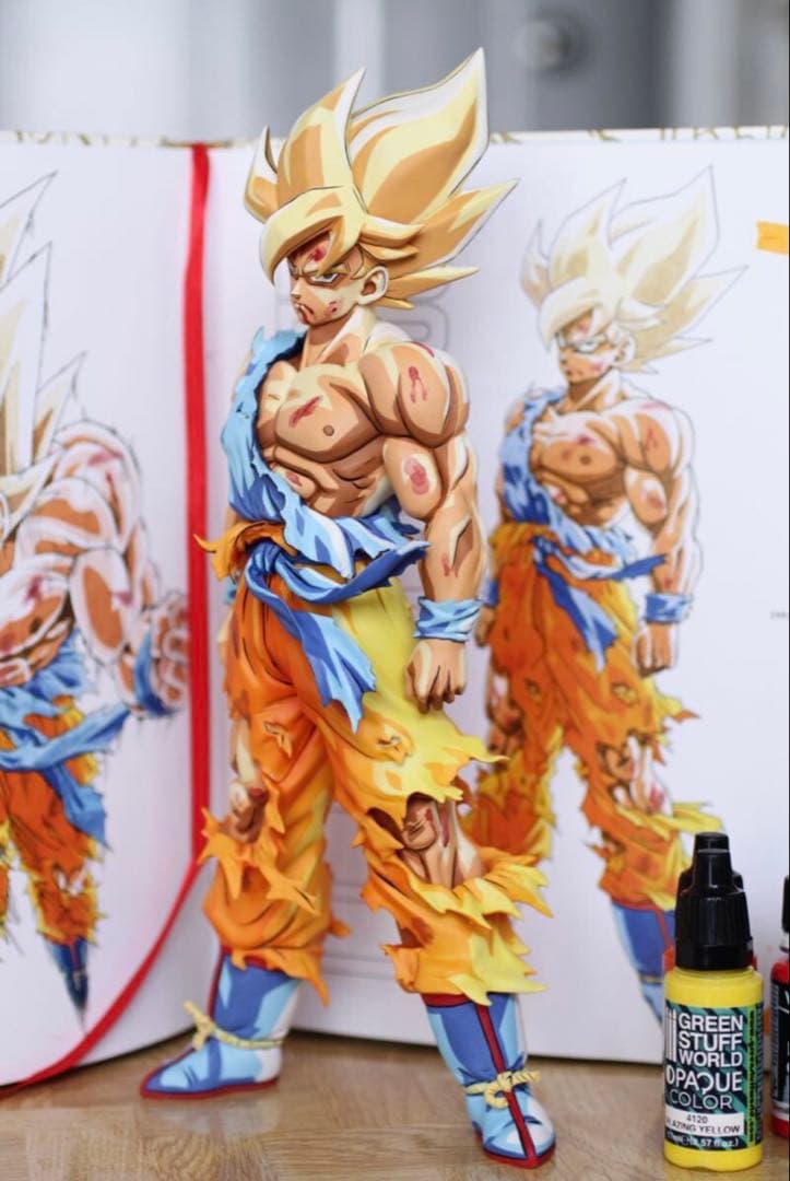 ビ*フ様 ドラゴンボール 伝説の超サイヤ人 孫悟空 リペイント SMSP