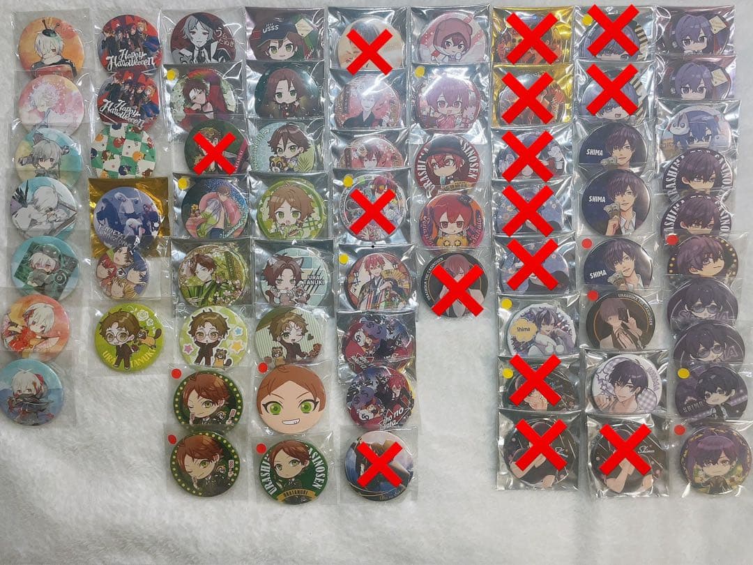 浦島坂田船 グッズ 缶バッジ まとめ