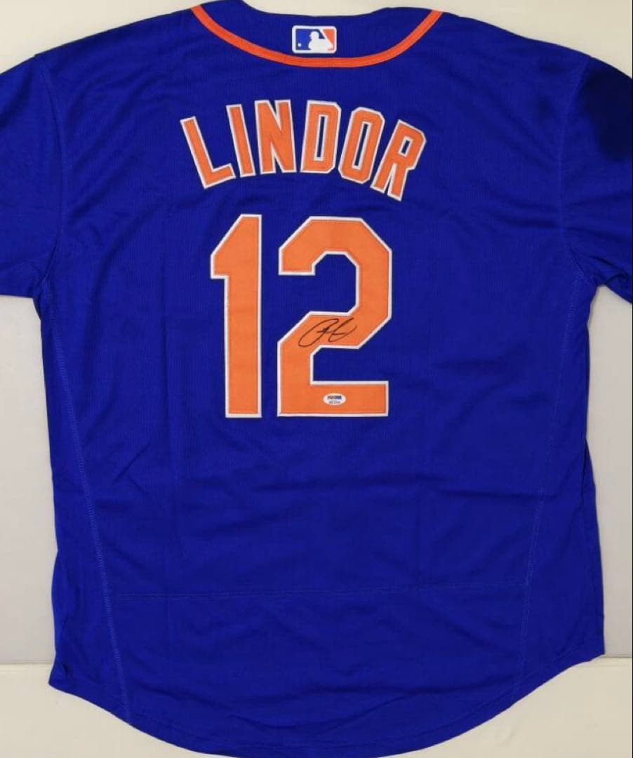 MLB リンドーア選手直筆サイン入りユニホーム　メッツ