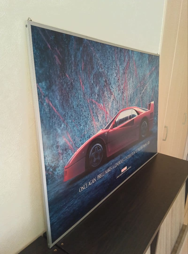 Ferrari F40 PIRELLI フェラーリ ピレリー　ポスターパネル