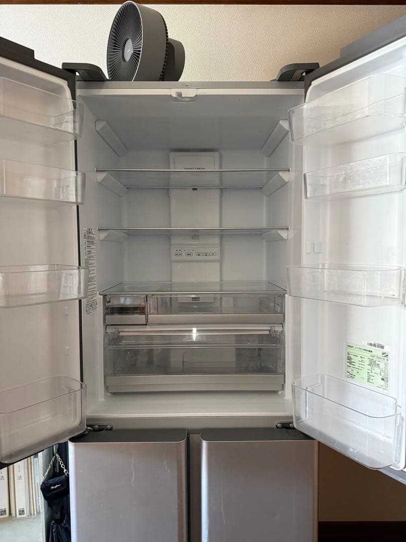 アクア　大型冷蔵庫　自動製氷機能付き　420L AQR-TZ42K (S)