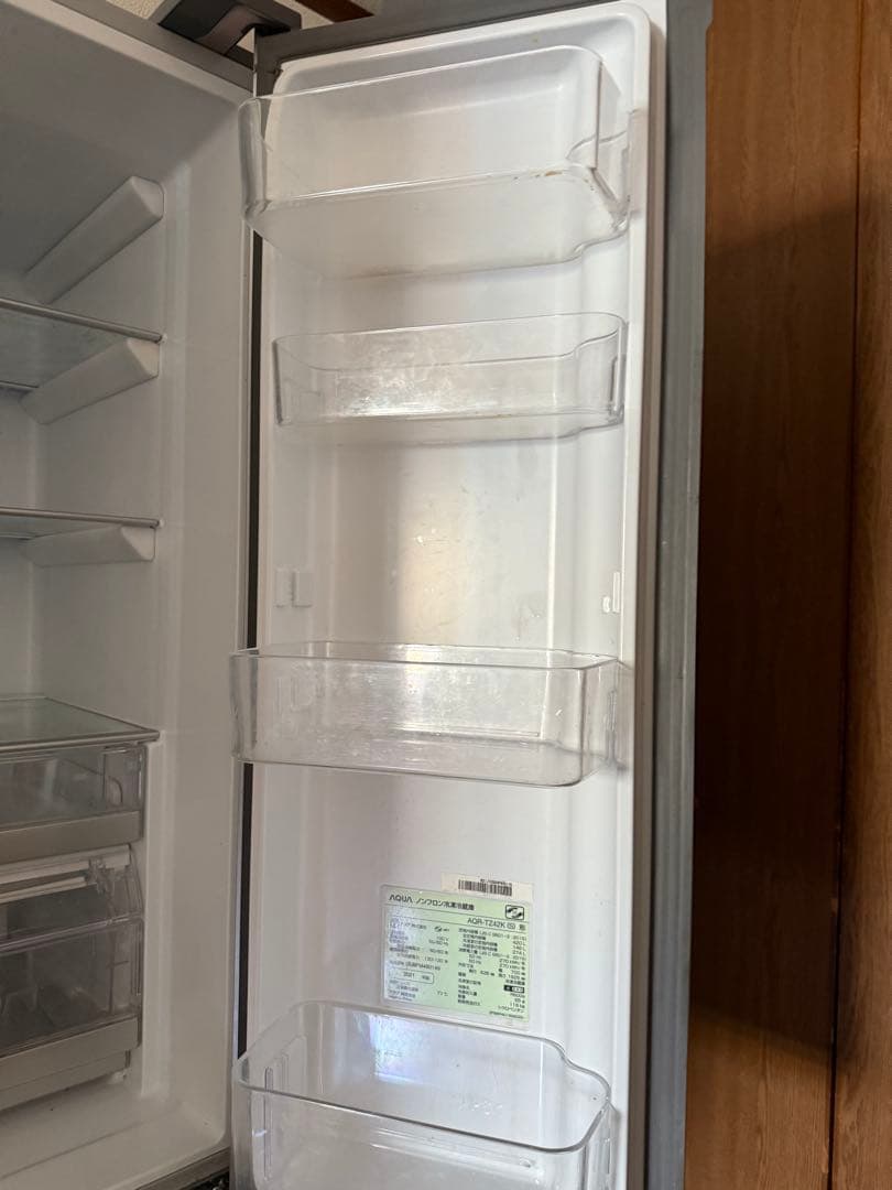 アクア　大型冷蔵庫　自動製氷機能付き　420L AQR-TZ42K (S)