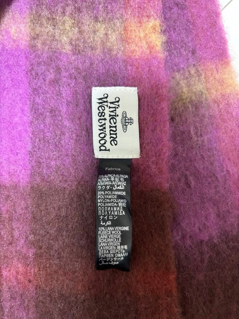 ヴィヴィアンウエストウッド デカロゴ マフラー大判ストール