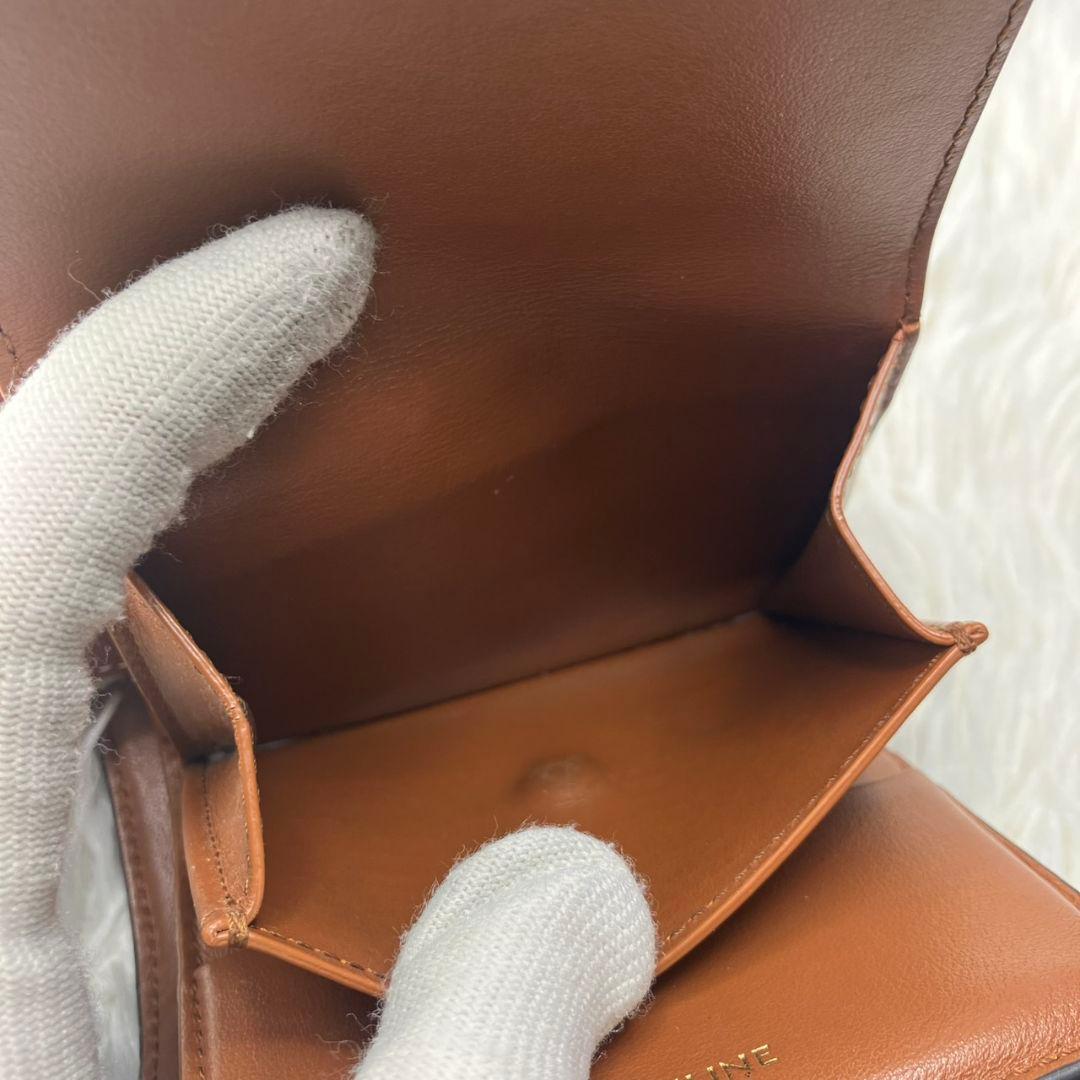 極美品✨CELINE セーズ 16 コンパクトウォレット 三つ折り財布 レザー