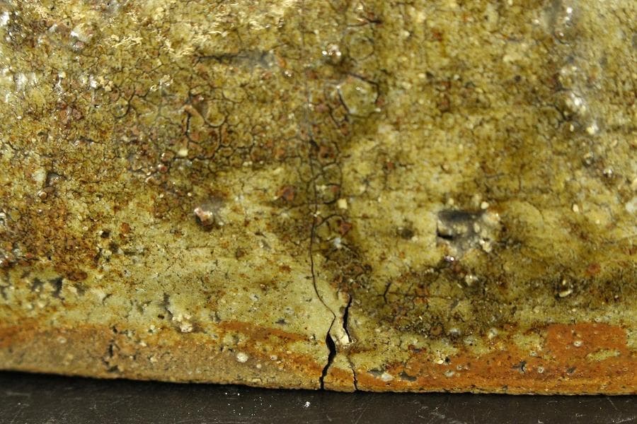 茶道具 古唐津 手付 水指(ZE568)