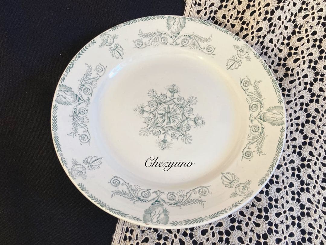 フランスアンティーク luneville リュネビル ガーランド コンポティエ