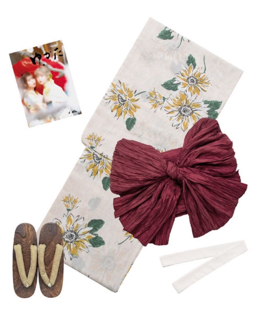 Ditaディータはんなりオトナ浴衣4点セット夏色の向日葵しらべ 値下げアリ