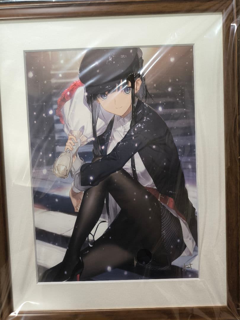 WHITE ALBUM2 箔押しサイン入り複製原画　冬馬かずさ