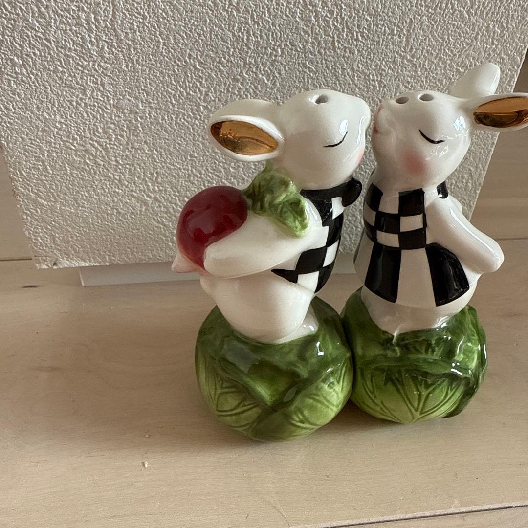 MACKENZiE マッケンジーチャイルズ　ウサギ　ペッパー入れセット