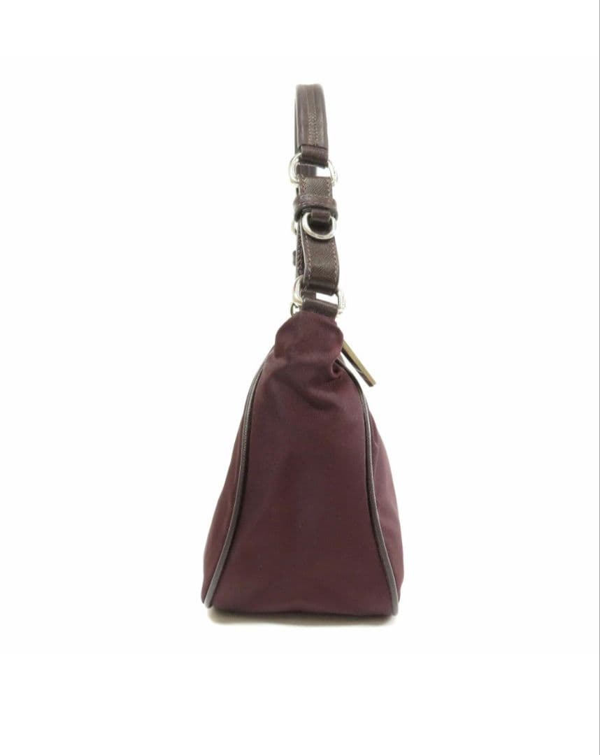 【専用ページ】　プラダ ＢＲ2806 ロゴプレート ハンドバッグ 　【パープル】