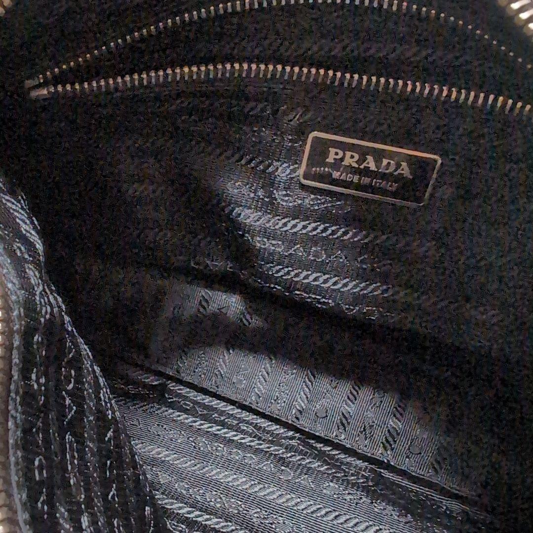 【専用ページ】　プラダ ＢＲ2806 ロゴプレート ハンドバッグ 　【パープル】