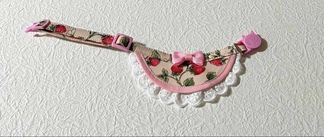 ミニ丸スタイ(野いちご柄 ピンク) Ｎｏ．84-580