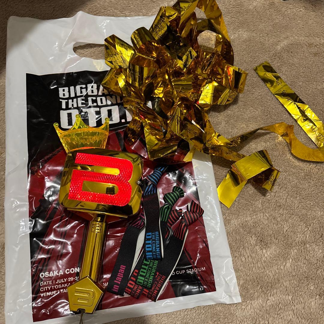 BIGBANG コンサート ペンライト 金テープ　バンド