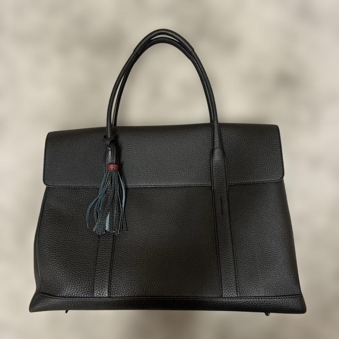 ACATE MESCOLARE トートバッグ　新品同様　タッセル　ブラック