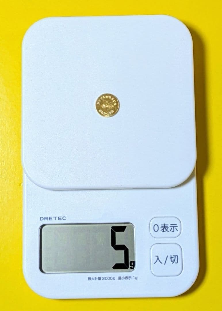 純金　k24　約5g　造幣局検定刻印入り　伊勢神宮　記念メダル