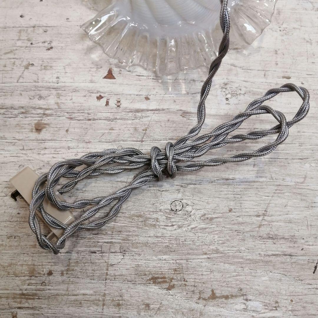 【希少】 ガラス製 ランプシェード フレンチ アンティーク オパールセント