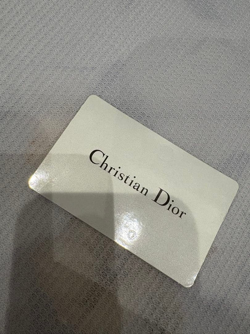 Dior ブラック レザー 二つ折り財布