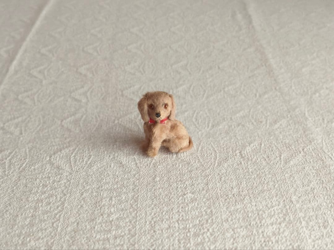 【misen2014さま】vintage ୨୧ リアルファーのおすましワンちゃん