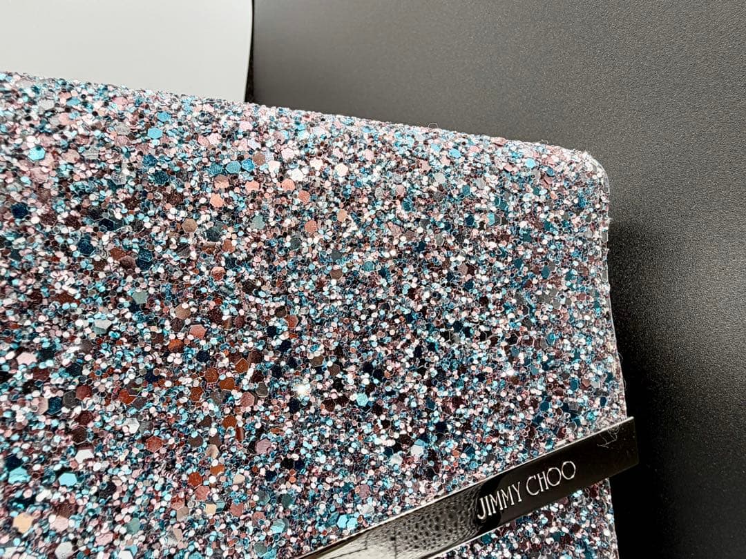 ⭐️tea⭐️美品 JIMMY CHOO グリッター クラッチバッグ