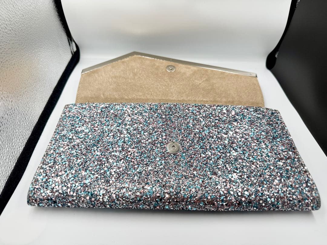 ⭐️tea⭐️美品 JIMMY CHOO グリッター クラッチバッグ