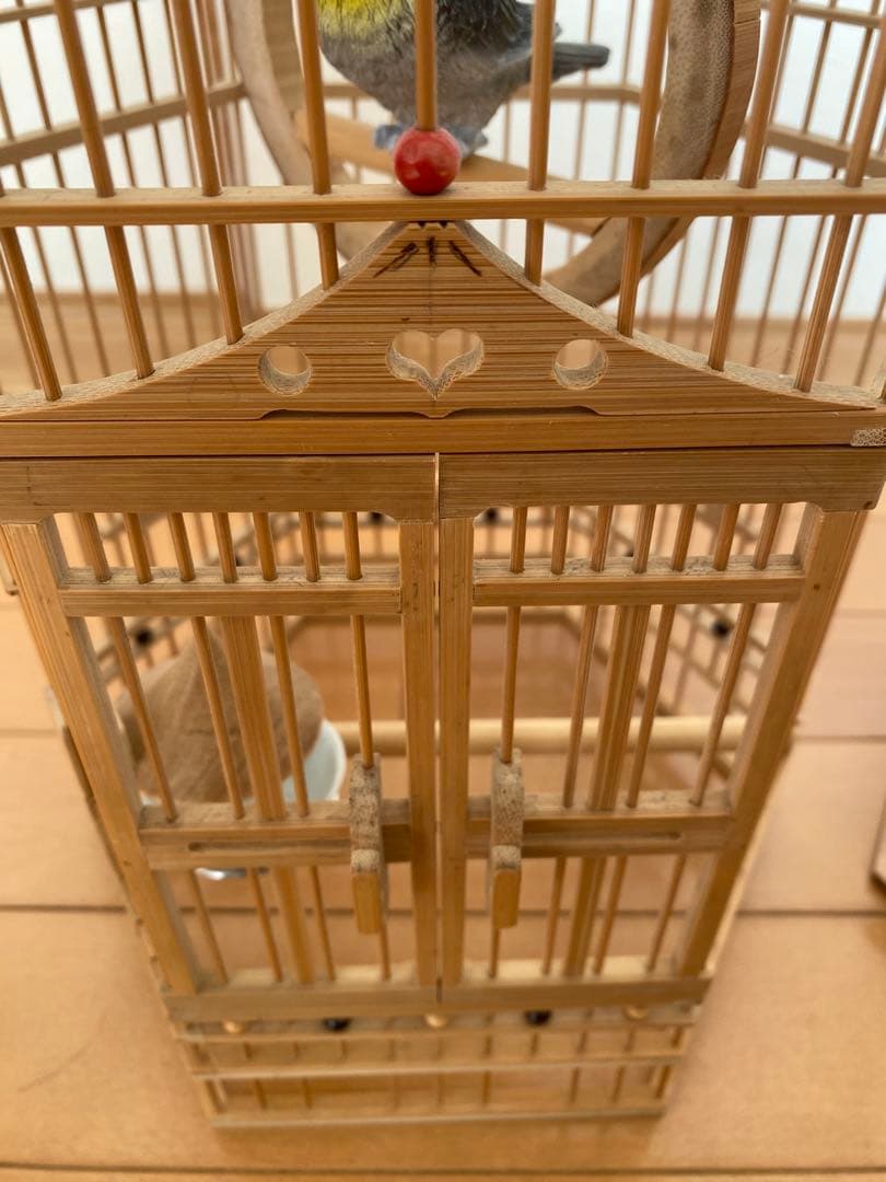 ⭐️限定値下げ　鳥籠　手作り　竹細工　工芸　匠④