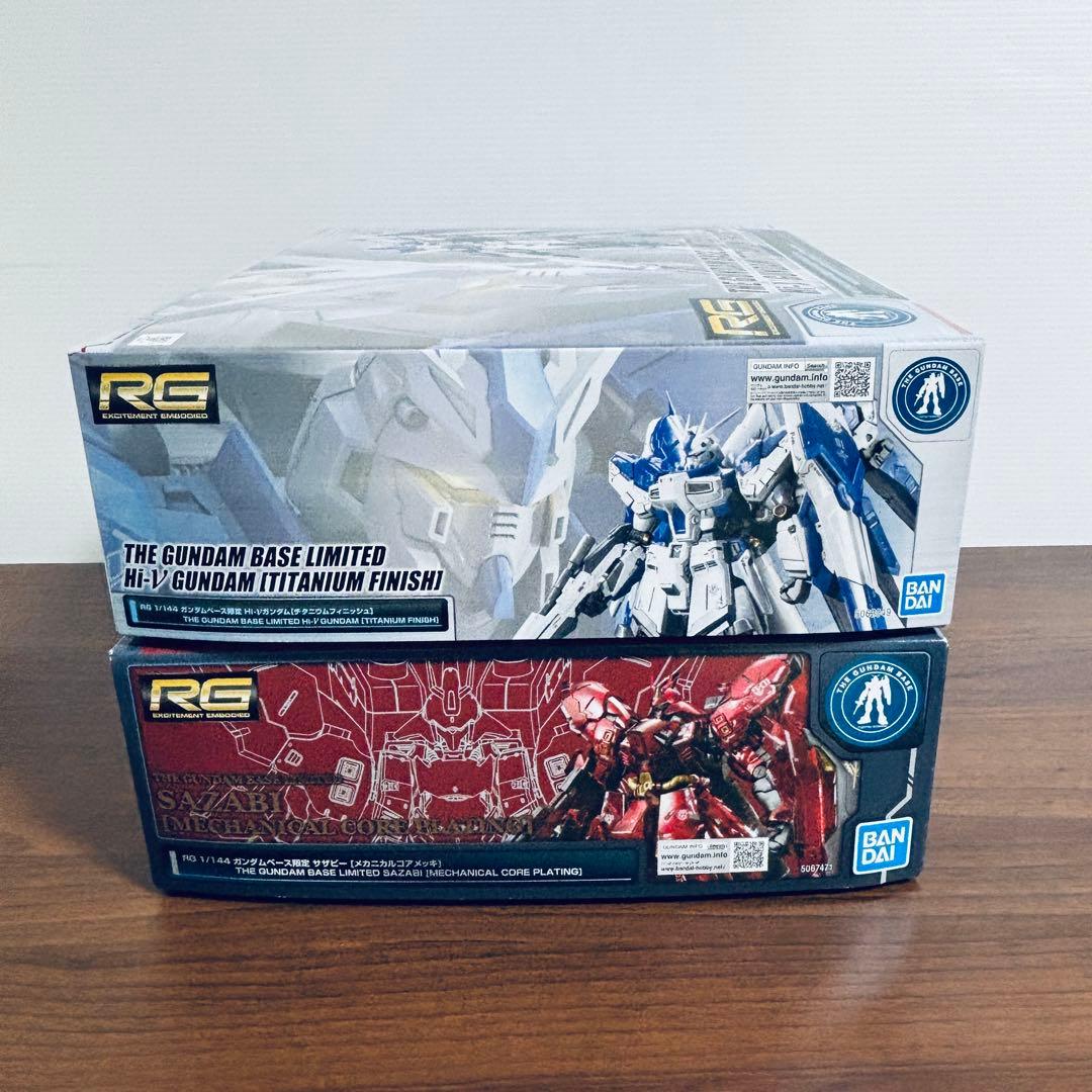 RG Hi-νガンダム チタニウムフィニッシュ サザビー メカニカルコアメッキ