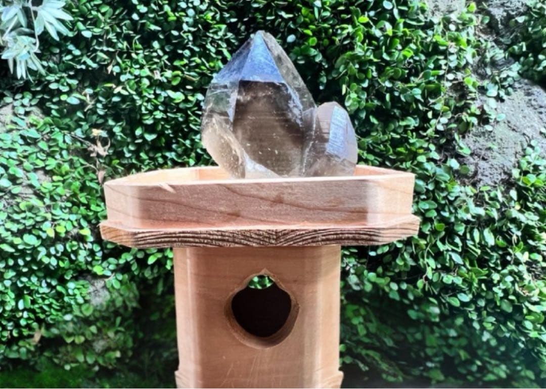 超希少石⭐︎虹入りブラックルチル内包⭐︎国産スモーキークォーツ⭐︎レムリアン⭐︎