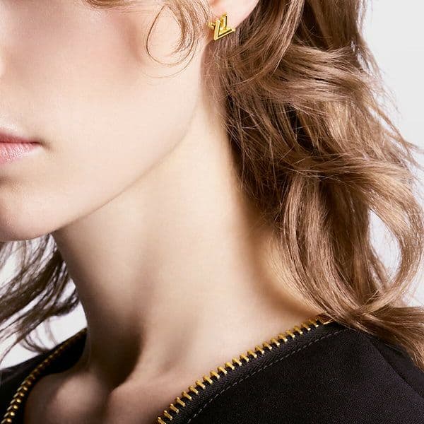 ルイヴィトン　M01621　ピアス・GO-14　LVロゴ